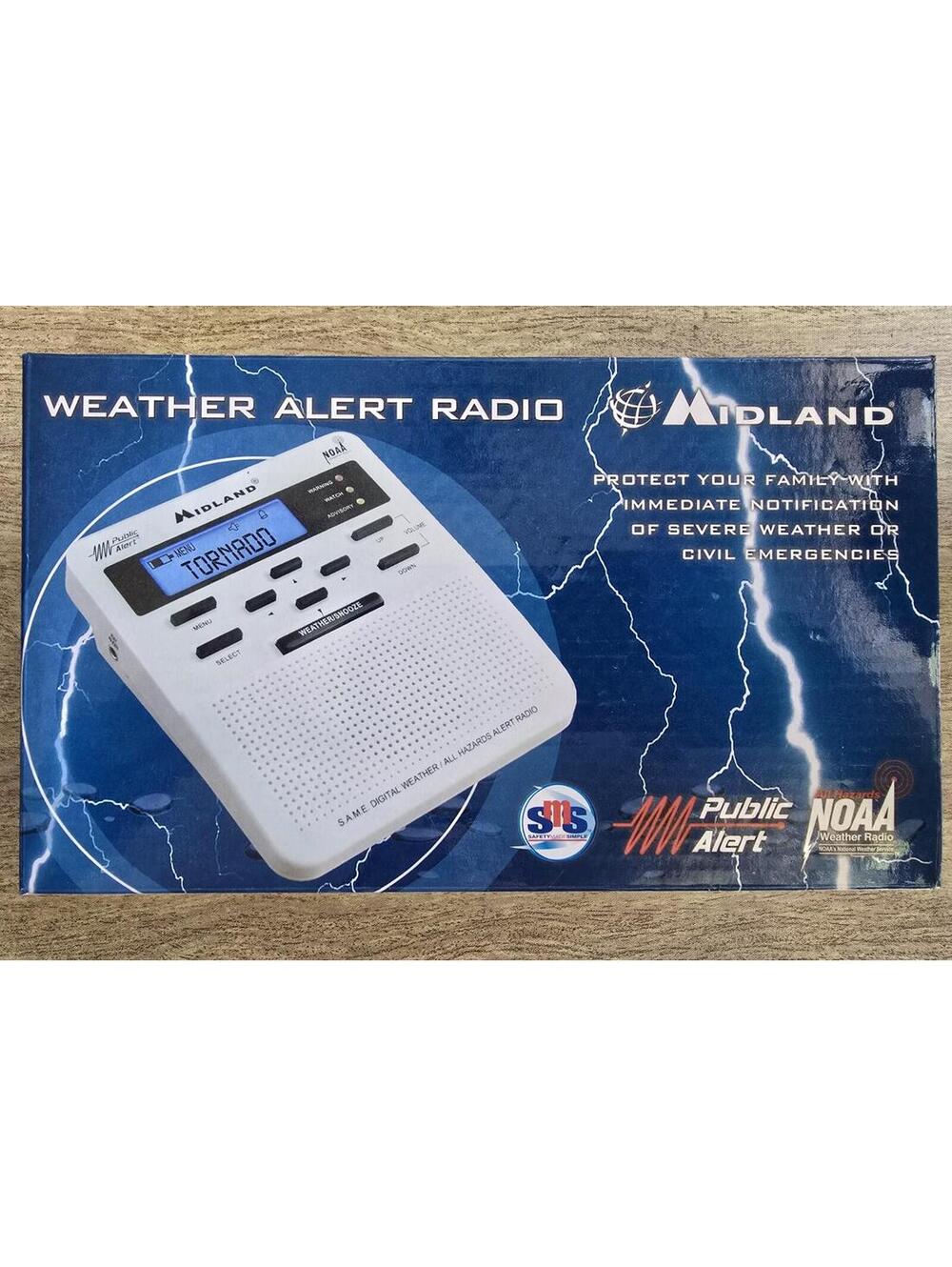 Midland WR-100 All Hazards Alert Weather Radio NOAA Storm Warning New